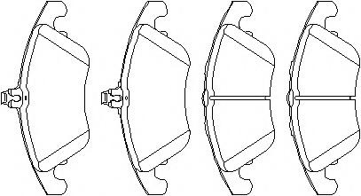 Set placute frana,frana disc MERCEDES-BENZ C-CLASS limuzina (W204), MERCEDES-BENZ C-CLASS T-Model (S204), MERCEDES-BENZ E-CLASS limuzina (W212) - TOPR