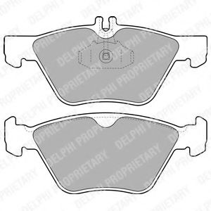 Set placute frana,frana disc MERCEDES-BENZ CLK (C208) (1997 - 2002) DELPHI LP1589