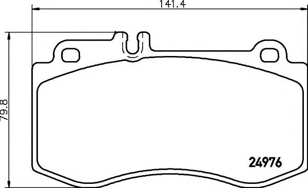 Set placute frana,frana disc MERCEDES-BENZ E-CLASS limuzina (W212), MERCEDES-BENZ E-CLASS T-Model (S212), MERCEDES-BENZ CLS (C218) - TEXTAR 2497601