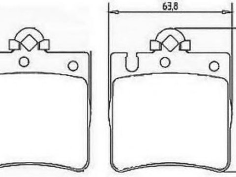 Set placute frana,frana disc MERCEDES-BENZ E-CLASS limuzina (W210), MERCEDES-BENZ E-CLASS Break (S210), MERCEDES-BENZ CLK (C208) - STOP 571988S