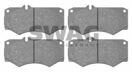 Set placute frana,frana disc MERCEDES-BENZ G-CLASS (W460), MERCEDES-BENZ G-CLASS (W463), MERCEDES-BENZ T1 bus (601) - SWAG 10 91 6033