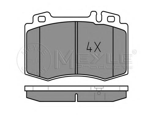 Set placute frana,frana disc MERCEDES-BENZ S-CLASS limuzina (W220), MERCEDES-BENZ C-CLASS limuzina (W203), MERCEDES-BENZ C-CLASS T-Model (S203) - MEYL