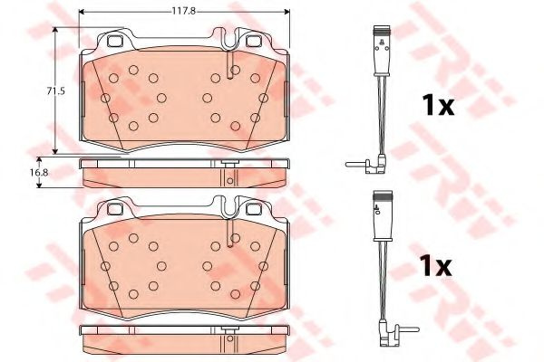 Set placute frana,frana disc MERCEDES-BENZ SL (R23