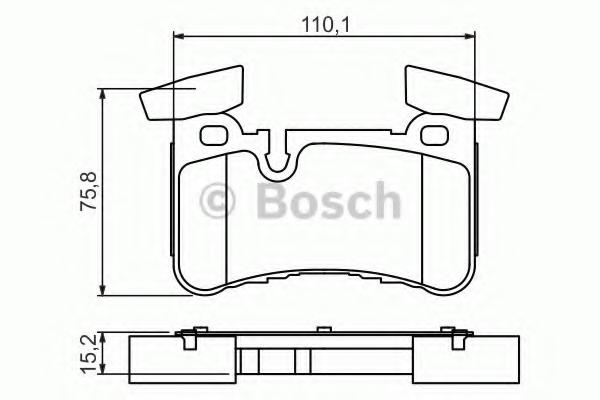 Set placute frana,frana disc MERCEDES-BENZ SL (R230), MERCEDES-BENZ E-CLASS limuzina (W211), MERCEDES-BENZ E-CLASS T-Model (S211) - BOSCH 0 986 494 41