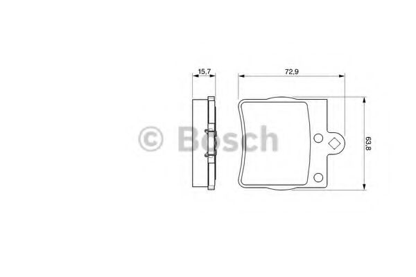 Set placute frana,frana disc MERCEDES-BENZ SLK (R170) (1996 - 2004) BOSCH 0 986 494 016