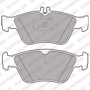 Set placute frana,frana disc MERCEDES-BENZ SLK (R170) (1996 - 2004) DELPHI LP1588