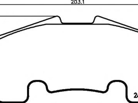 Set placute frana,frana disc MERCEDES-BENZ SLR (R199), MERCEDES-BENZ SLR ROADSTER (R199) - TEXTAR 2430901