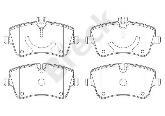 Set placute frana,frana disc MERCEDES C-CLASS Sportscoupe (CL203) (2001 - 2011) Break 23144 00 701 20 piesa NOUA