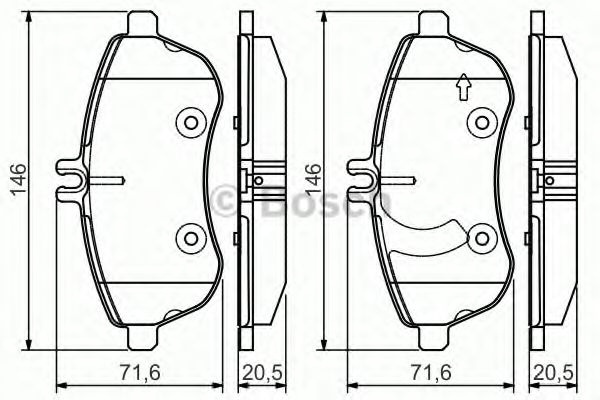 Set placute frana,frana disc MERCEDES C-CLASS (W20