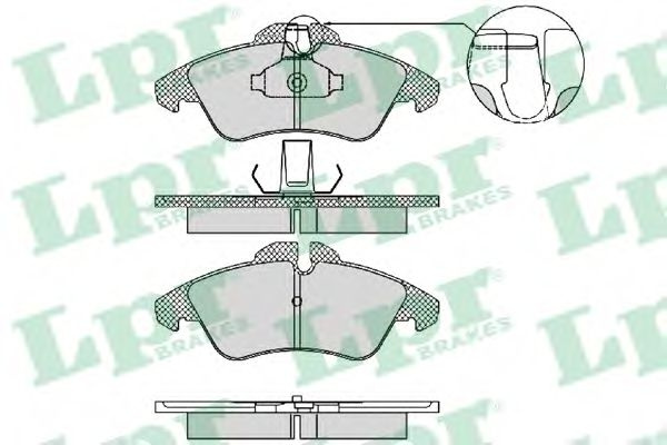 Set placute frana,frana disc MERCEDES SPRINTER 2-t