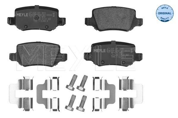 Set placute frana,frana disc MEYLE 025 231 3814 pentru MERCEDES-BENZ A-CLASS (W169) 2004-2012