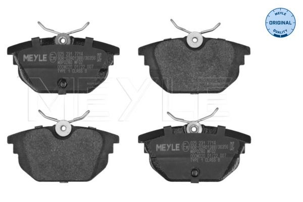 Set placute frana,frana disc MEYLE 025 231 7714