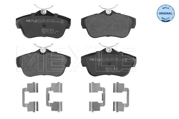 Set placute frana,frana disc MEYLE 025 245 7816