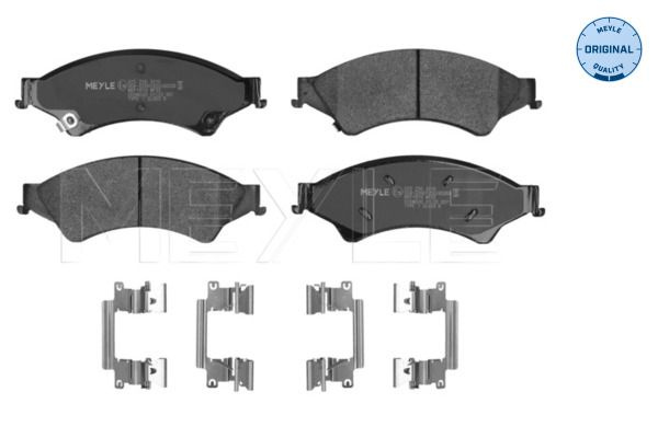 Set placute frana,frana disc MEYLE 025 256 3216