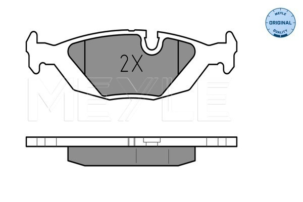 set placute frana,frana disc MEYLE 02520
