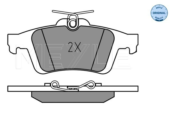 Set placute frana,frana disc MEYLE 0252413717 montare puntea spate compatibil cu FORD FOCUS C-MAX (DM2) 2003 2004 2005 2006 2007