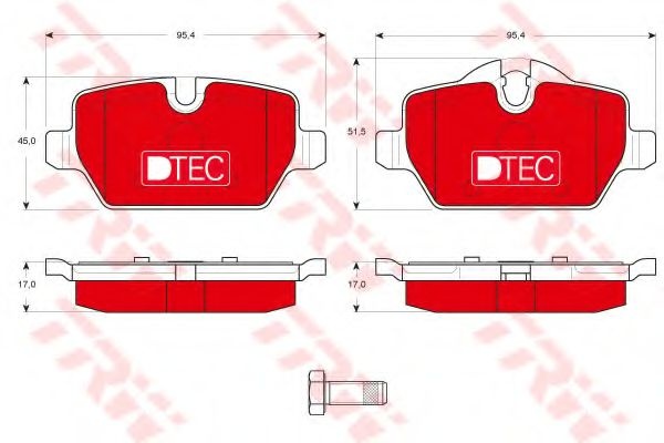 Set placute frana,frana disc MINI MINI COUNTRYMAN 