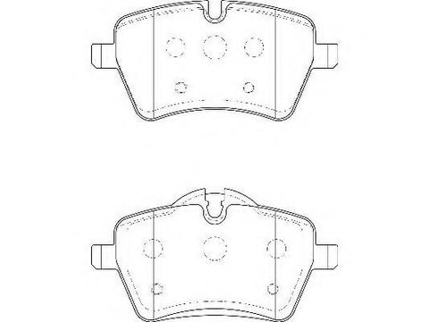 Set placute frana,frana disc MINI MINI (R50, R53), MINI MINI Cabriolet (R52), MINI MINI CLUBMAN combi (R55) - WAGNER WBP23984A