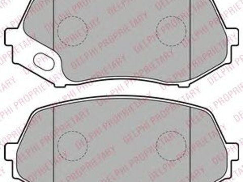 Set placute frana,frana disc MITSUBISHI CANTER platou / sasiu (FB_, FE_, FG_) (2001 - 2020) DELPHI LP2208