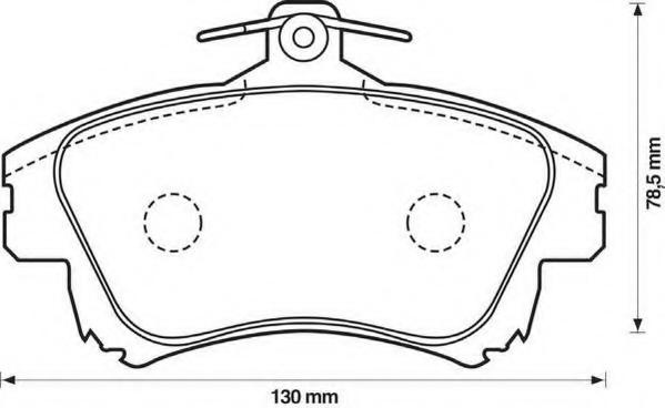 Set placute frana,frana disc MITSUBISHI CARISMA (DA_), VOLVO S40 I limuzina (VS), VOLVO V40 combi (VW) - STOP 573039S