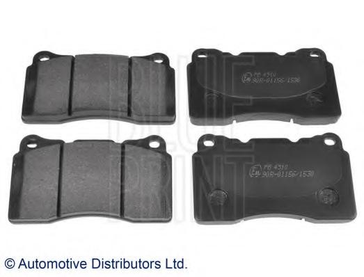 Set placute frana,frana disc MITSUBISHI LANCER Mk VI (CJ-CP_), SUBARU IMPREZA limuzina (GD, GG), SUBARU IMPREZA combi (GD, GG) - BLUE PRINT ADS74229