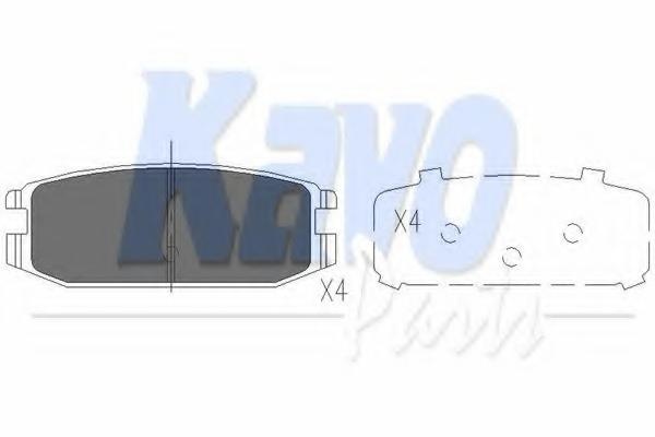 Set placute frana,frana disc MITSUBISHI PAJERO/SHO