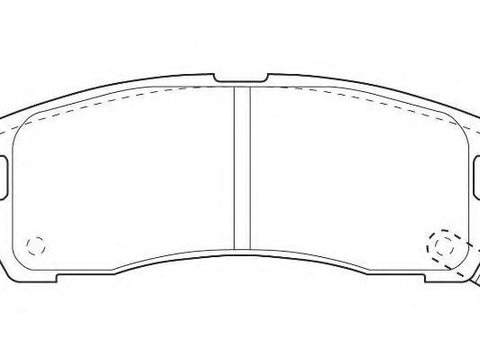 Set placute frana,frana disc MITSUBISHI SAPPORO Mk III (E16A), MITSUBISHI SIGMA (F2_A, F1_A), MITSUBISHI CHARIOT (N3_W, N4_W) - WAGNER WBP21706A