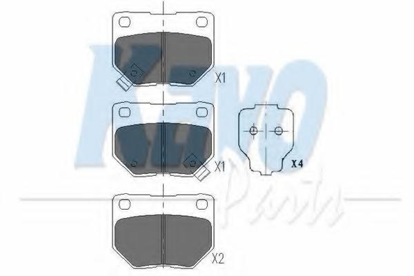 Set placute frana,frana disc NISSAN 300 ZX (Z32) -