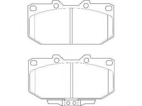 Set placute frana,frana disc NISSAN 300 ZX (Z32), SUBARU IMPREZA limuzina (GC), SUBARU IMPREZA combi (GF) - WAGNER WBP21307A