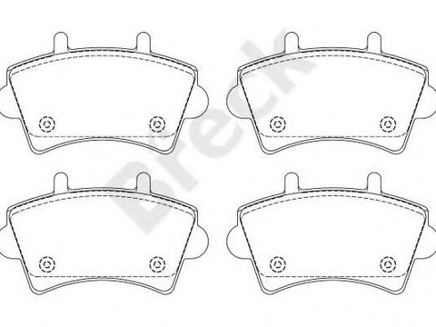 Set placute frana,frana disc NISSAN INTERSTAR bus (X70) (2002 - 2016) Break 23613 00 703 00 piesa NOUA