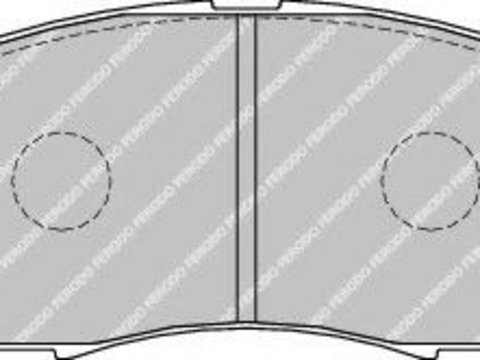 Set placute frana,frana disc NISSAN NAVARA platou / sasiu (D40) (2008 - 2016) FERODO FDB1881 piesa NOUA