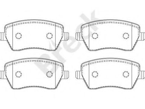 Set placute frana,frana disc NISSAN NOTE (E11) (2006 - 2013) Break 23973 00 702 00 piesa NOUA