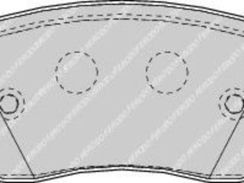 Set placute frana,frana disc NISSAN NOTE (E11) (2006 - 2013) FERODO FDB1617 piesa NOUA