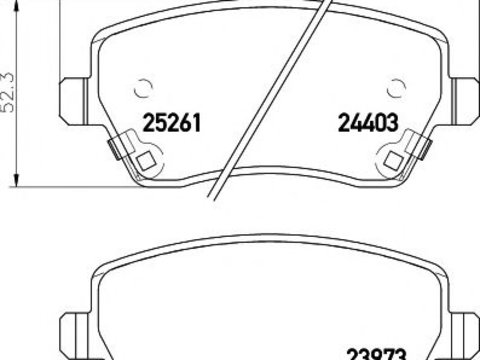 Set placute frana,frana disc NISSAN NOTE (E12) (2013 - 2016) TEXTAR 2440301