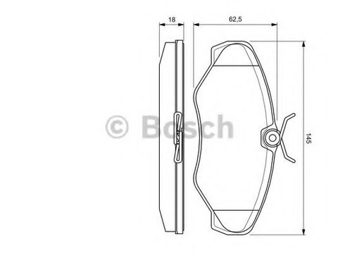 Set placute frana,frana disc NISSAN PRIMASTAR caroserie (X83) (2002 - 2020) BOSCH 0 986 424 636