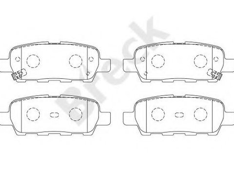 Set placute frana,frana disc NISSAN TIIDA Hatchback (2004 - 2011) Break 23871 00 702 10 piesa NOUA