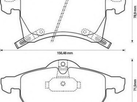 Set placute frana,frana disc OPEL ASTRA G hatchback (F48_, F08_), OPEL ASTRA G combi (F35_), OPEL ASTRA G limuzina (F69_) - STOP 571975S