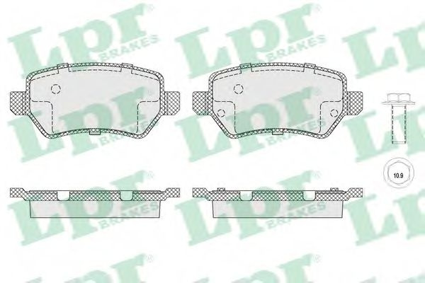 Set placute frana,frana disc OPEL ASTRA H combi (L35) (2004 - 2016) LPR 05P1650