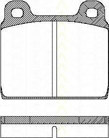 Set placute frana,frana disc OPEL COMMODORE B cupe, OPEL COMMODORE B, OPEL COMMODORE C combi (61) - TRISCAN 8110 10203