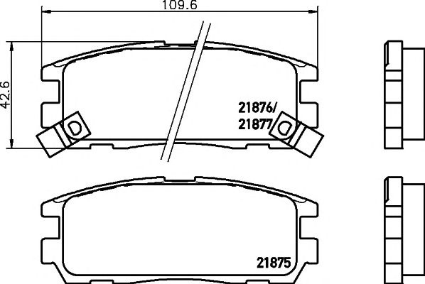 Set placute frana, frana disc OPEL FRONTERA A/B/ISUZU - punte spate - Cod intern: W20157262 - LIVRARE DIN STOC in 24 ore!!!