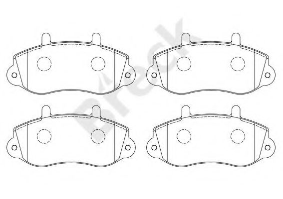 Set placute frana,frana disc OPEL MOVANO platou / sasiu (U9, E9) (1998 - 2010) Break 23302 00 703 00 piesa NOUA