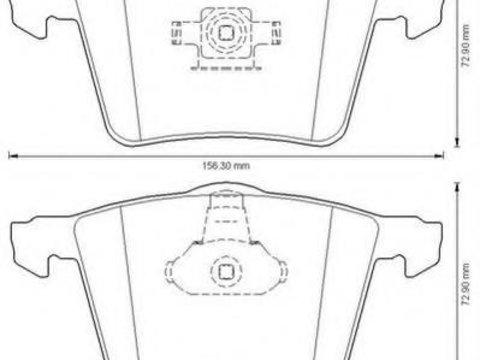 Set placute frana,frana disc OPEL VECTRA C, OPEL VECTRA C GTS, VAUXHALL VECTRA Mk II (C) GTS - JURID 573199J