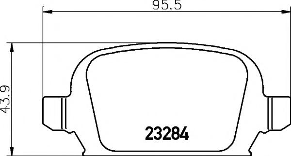 Set placute frana,frana disc OPEL VITA C (F08, F68