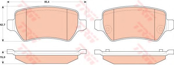 Set placute frana,frana disc OPEL ZAFIRA B (A05) (