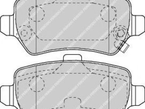 Set placute frana,frana disc OPEL ZAFIRA B (A05) (2005 - 2016) FERODO FDB1521 piesa NOUA