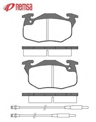 Set placute frana,frana disc PEUGEOT 106 (1A, 1C), Citroen ZX (N2), PEUGEOT 306 hatchback (7A, 7C, N3, N5) - METZGER 0192.34