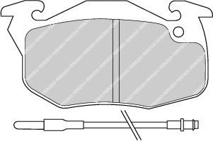 Set placute frana,frana disc PEUGEOT 106 II (1) (1996 - 2016) FERODO FDB393 piesa NOUA