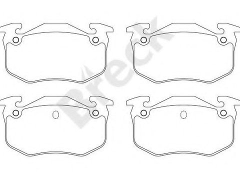 Set placute frana,frana disc PEUGEOT 106 II (1) (1996 - 2016) Break 20973 00 704 00 piesa NOUA