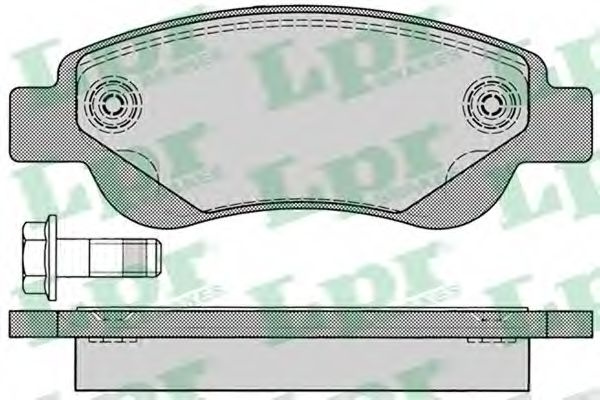 Set placute frana,frana disc PEUGEOT 107 (2005 - 2016) LPR 05P1235