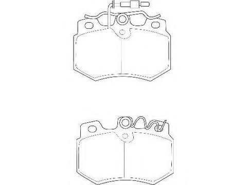 Set placute frana,frana disc PEUGEOT 205 (741A/C), PEUGEOT 205 Cabriolet (741B, 20D), PEUGEOT 205 Mk II (20A/C) - WAGNER WBP20989A